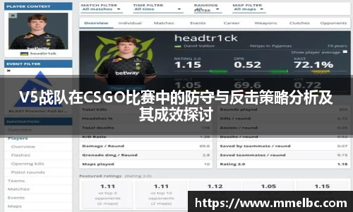 V5战队在CSGO比赛中的防守与反击策略分析及其成效探讨
